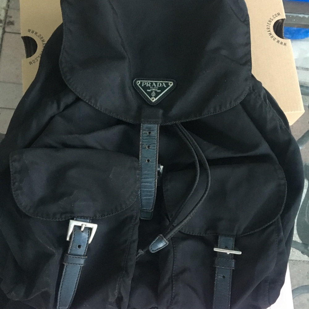 Black Prada Nylon Backpack